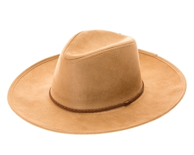 camel wholesale vegan suede wide brim womens hats panama hat