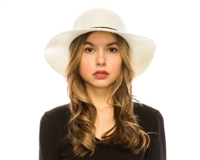 wholesale winter floppy hats - mohair short brim hat