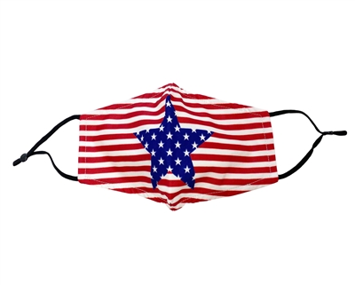 Buy American Flag Reusable Cotton Face Masks USA - Fashion Print Facemasks