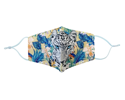 Buy Floral Leopard Print Reusable Cotton Face Masks USA - Fashion Print Facemasks