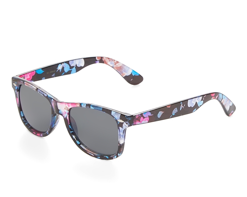 moeder Doe alles met mijn kracht tijger Wholesale Black Floral Sunglasses - Beach Summer Sunnies - Hawaii Style  Sunglasses Wholesale
