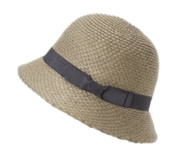 grey wholesale nubby knit cloche hats - wholesale dress hats - wholesale fall hats - wholesale winter womens dress hats