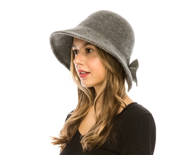 Split Back Hats - Wholesale Wool Cloches - Butterfly Back Winter Hats Wholesale