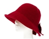 Wholesale Red Wool Bucket Hats Wholesale Cloches - Butterfly Back Fall Winter Hats Wholesale