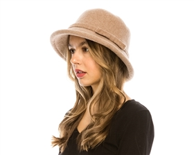 3157 Rolled Brim Wool Bucket Hat - 4 Colors!