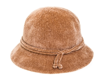 wholesale Chenille Bucket Hat w/ Tie