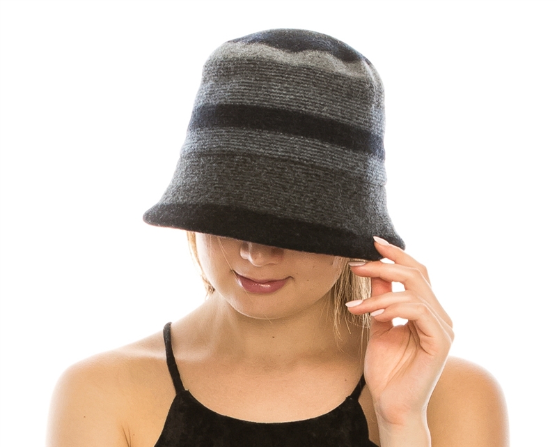 Urban CoCo Womens Winter Warm Wool Cloche Bucket Foldable Hat