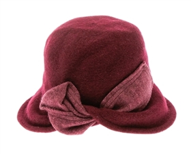 burgundy wholesale winter bucket hats - womens wool fashion hats wholesale