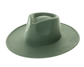 Wholesale Felt Rancher Hats - Solid Color Stiff Brim Felt Hats Wholesale