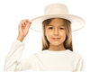 Wholesale Kids Flat Brim Hats Vegan Felt Rancher Hat