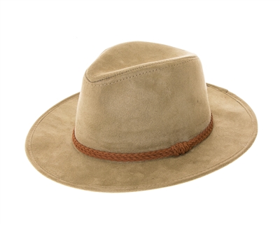 wholesale vegan suede fedora