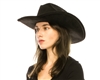 Wholesale Suede Womens Cattleman Cowboy Hats - Solid Color Stiff Brim Suede Western Hats Wholesale