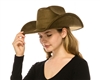 Wholesale Womens Suede Cowboy Hats Wholesale Ladies Cattleman Cowgirl Hats Stiff Brim Western Hats Wholesale