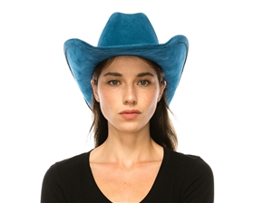 3190 Vegan Suede Cattleman Hat - More Colors!