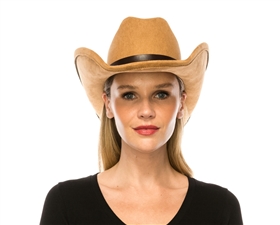 Wholesale Cattleman Cowboy Hats Brown Belt Band