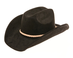 Wholesale Womens Cowboy Hats Vegan Suede Tassels