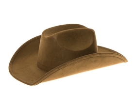 3190 Vegan Suede Cattleman Hat - Olive Green