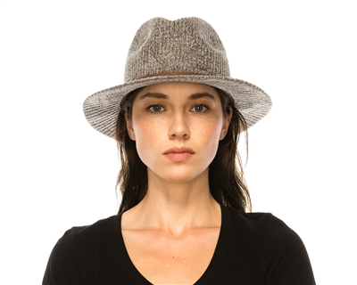 Wholesale Ribbed Knit Fedora Hats - Fall Fedora Hats Wholesale