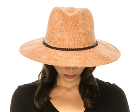 Wholesale Chenille Knit Panama Hats - Fall Fedora Hats Wholesale