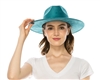Wholesale Vegan Suede Rancher Hats Wholesale Solid Color Stiff Brim Suede Hats