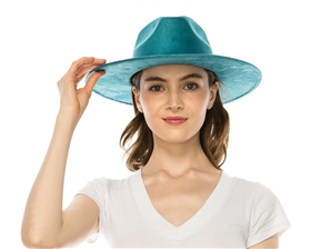 Wholesale Vegan Suede Rancher Hats Wholesale Solid Color Stiff Brim Suede Hats