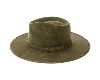 Wholesale Vegan Suede Rancher Hats Wholesale Solid Color Stiff Brim Suede Hats