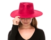 Wholesale Vegan Suede Rancher Hats - Solid Color Stiff Brim Womens Hats Wholesale