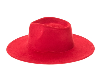Wholesale Vegan Suede Rancher Hats - Solid Color Stiff Brim Womens Hats Wholesale