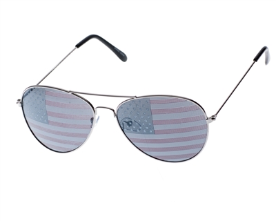 wholesale american flag sunglasses aviators - 4th of july accessories