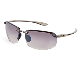 wholesale black sunglasses - Rimless Sport Wrap w/ Flash Mirror Lens Sunglasses