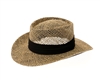 wholesale mens seagrass straw gambler hats