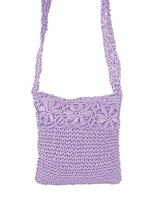 wholesale crochet straw purses