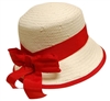 wholesale kids boater hats - red ribbon girls hats wholesale