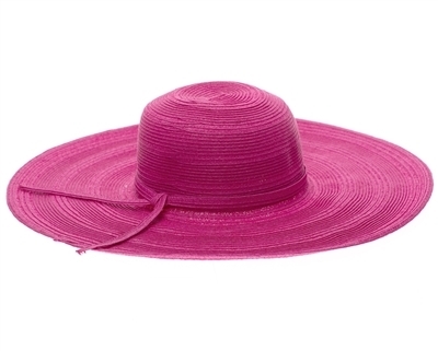 wholesale 6 inch wide brim hats - extra wide brim fuchsia sun hats wholesale