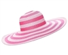 extra wide brim hats wholesale - big floppy striped straw sun hat