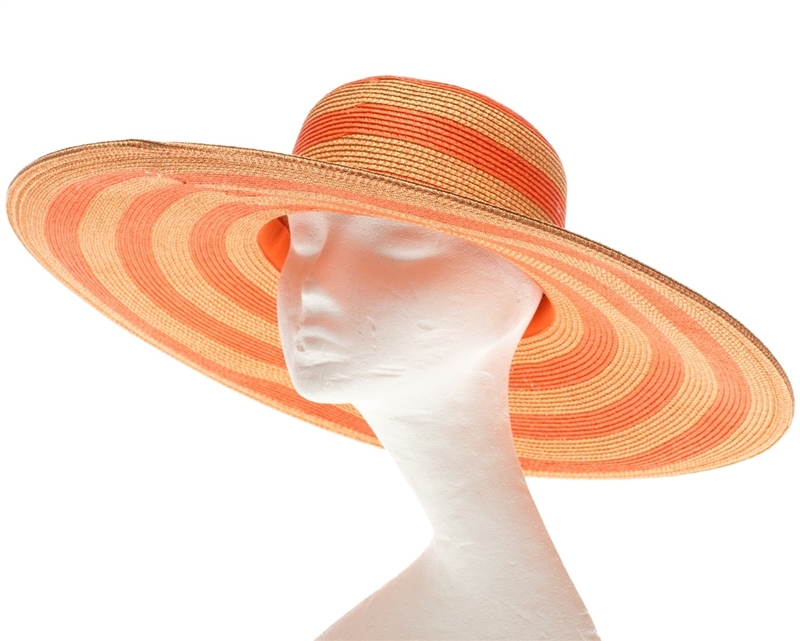 Striped sun sales hat