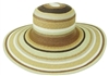 wholesale multi stripe wide brim hat
