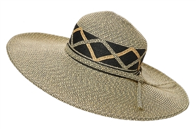 wholesale wide brim sun hats - bulk straw sun hats criss-cross band