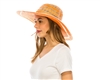 wholesale wide brim straw sun hats - toyo straw two-tone beach hats wholesale