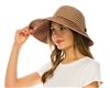 wholesale sun protection hats ribbon lampshade with striped bow