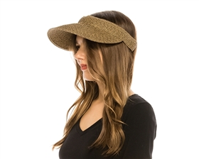 wholesale straw sun visors hats womens summer visor