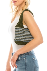 wholesale nylon crochet purse