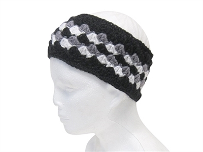 wholesale tricolor dots knit headband