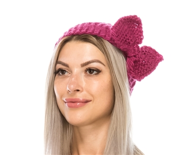 wholesale knit headbands bow