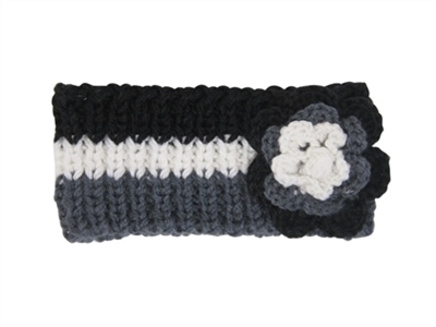 wholesale striped flower headband