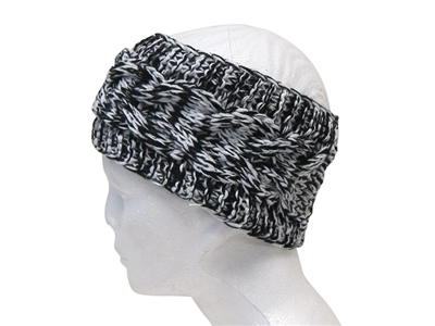 wholesale heathered cable knit headband