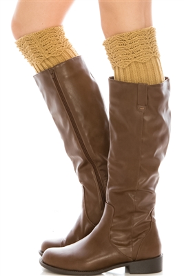 Wholesale Boot Cuffs with Scallop Design Top