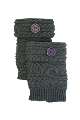 Wholesale Boot Cuffs - Knit with Buttons