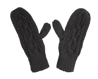 Wholesale Cable Knit Mittens with a Twist
