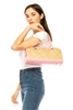 straw baguette purses wholesale